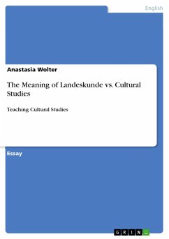 The Meaning of Landeskunde vs. Cultural Studies (eBook, ePUB)