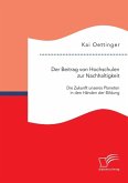 Der Beitrag von Hochschulen zur Nachhaltigkeit: Die Zukunft unseres Planeten in den Händen der Bildung