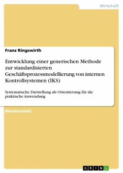 Entwicklung einer generischen Methode zur standardisierten Geschäftsprozessmodellierung von internen Kontrollsystemen (IKS) (eBook, ePUB) - Ringswirth, Franz