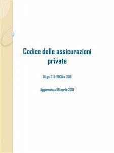 Codice delle assicurazioni private (eBook, ePUB) - Legis, Studium