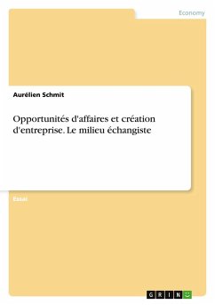 Cover Opportunités d'affaires et création d'entreprise. Le milieu échangiste