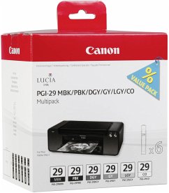 Canon PGI-29 Multipack MBK/PBK/DGY/GY/LGY/CO