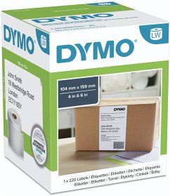 Cover Dymo LW-Versandetiketten extra groß 104 x 159 mm weiß 220 St.