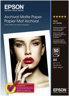 Epson Archival Matte Paper A 4, 50 Blatt, 189 g S 041342