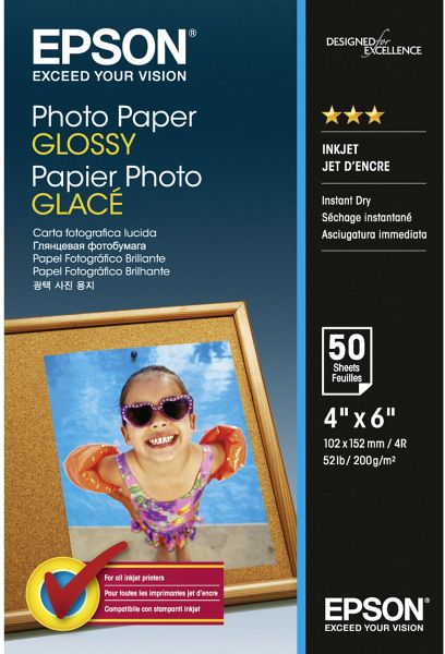 Epson Photo Paper Glossy 10x15 cm 50 Blatt 200 g - Portofrei bei bücher.de  kaufen