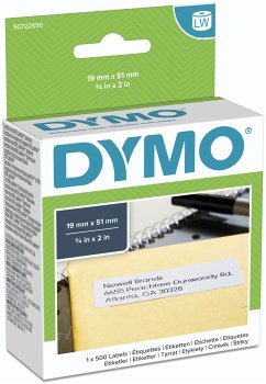 Dymo Vielzweck-Etiketten 19 x 51 mm weiß 500 St. 11355