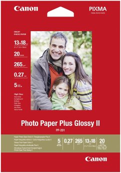 Canon PP-201 13x18 cm 20 Blatt Photo Paper Plus Glossy II 265 g