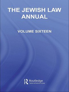 The Jewish Law Annual Volume 16 (eBook, PDF) Cover The Jewish Law Annual Volume 16 (eBook, PDF)