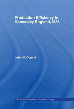 Production Efficiency in Domesday England, 1086 (eBook, PDF) - Mcdonald, John