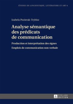 Analyse sémantique des prédicats de communication - Pozierak-Trybisz, Izabela