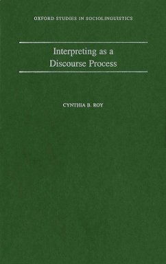 Cover Interpreting As a Discourse Process (eBook, ePUB)