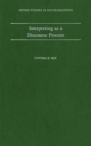 Interpreting As a Discourse Process (eBook, ePUB)