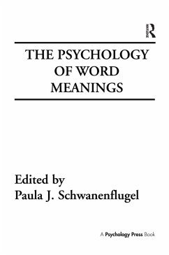 The Psychology of Word Meanings (eBook, PDF)