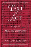Text and Act (eBook, ePUB)