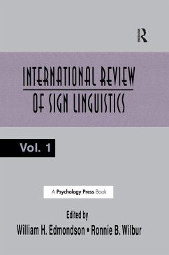 International Review of Sign Linguistics (eBook, ePUB)