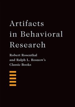 Artifacts in Behavioral Research (eBook, ePUB) - Rosenthal, Robert; Rosnow, Ralph L.