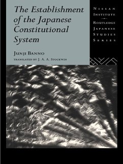 Cover The Establishment of the Japanese Constitutional System (eBook, ePUB)
