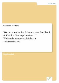 Körpersprache im Rahmen von Feedback & Kritik ¿ Ein explorativer Wahrnehmungsvergleich zur Selbstreflexion - Meffert, Christian