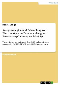 Anlagestrategien und Behandlung von Planvermögen im Zusammenhang mit Pensionsverpflichtung nach IAS 19 - Lange, Daniel