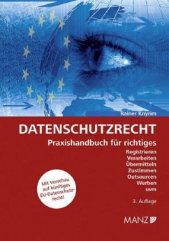 Datenschutzrecht (f. Österreich) - Knyrim, Rainer