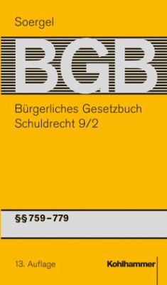 Bürgerliches Gesetzbuch mit Einführungsgesetz und Nebengesetzen. Schuldrecht 9/2 - Gröschler, Peter;Matthiessen, Michael;Häuser, Franz