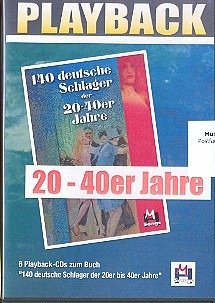 Cover 140 deutsche Schlager der 20-40er Jahre (6 Playback-CDs)