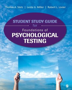 Student Study Guide for Foundations of Psychological Testing - Stetz, Thomas A.; Miller, Leslie A.; Lovler, Robert L.