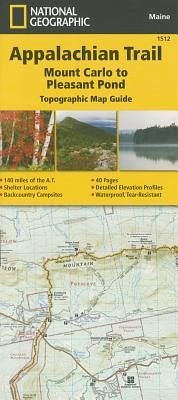 Cover National Geographic Adventure Travel Map Mount Carlo to Pleasant Pond