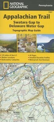 National Geographic Topographic Map Guide Appalachian Trail, Swatara Gap to Delaware Water Gap - National Geographic Maps