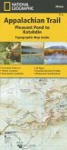 National Geographic Adventure Travel Map Pleasant Pond to Katahdin