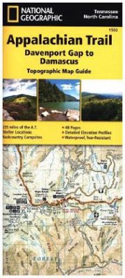 Cover National Geographic Adventure Travel Map Davenport Gap to Damascus