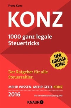 Konz - 1000 ganz legale Steuertricks 2016 - Konz, Franz