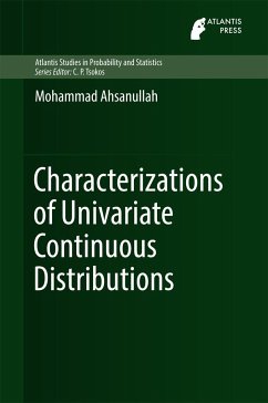 Characterizations of Univariate Continuous Distributions - Ahsanullah, Mohammad