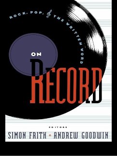 On Record (eBook, PDF) - Frith, Simon; Goodwin, Andrew