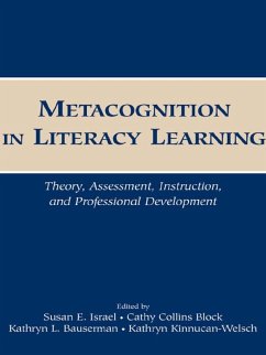 Metacognition in Literacy Learning (eBook, PDF)