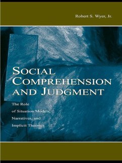 Social Comprehension and Judgment (eBook, ePUB) - Wyer Jr., Robert S.