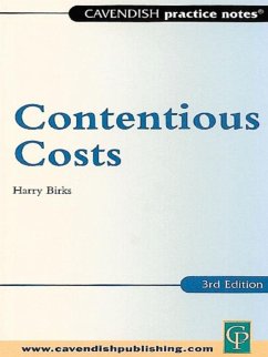 Cover Practice Notes on Contentious Costs (eBook, ePUB)