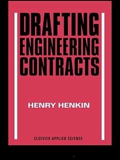 Drafting Engineering Contracts (eBook, PDF) - Henkin, H.