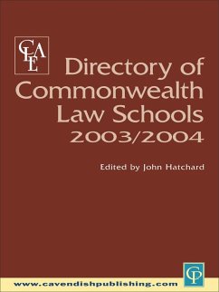 Cover Directory of Commonwealth Law Schools 2003-2004 (eBook, PDF)