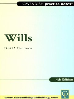 Practice Notes on Wills (eBook, PDF) - Chatterton, David