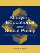 Studying Educational and Social Policy... - Bild 1