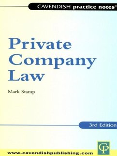 Practice Notes on Private Company Law (eBook, ePUB) - Stamp, Mark