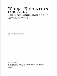 Cover Whose Education For All? (eBook, PDF)