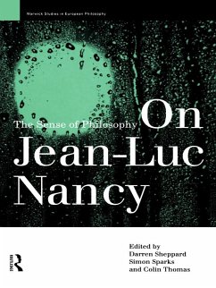 On Jean-Luc Nancy (eBook, PDF)