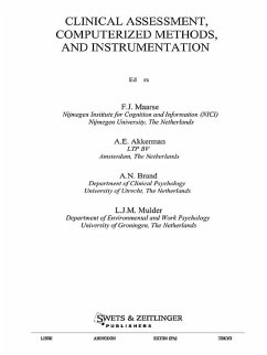 Clinical Assessment, Computerized Methods, and Instrumentation (eBook, PDF) - Maarse, F. J.; Mulder, L. J. M.; Brand, A. N.; Akkerman, A. E.