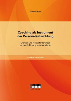 Cover Coaching als Instrument der Personalentwicklung: Chancen und Herausforderungen bei der Einführung in Unternehmen (eBook, PDF)