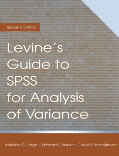 Cover Levine's Guide to SPSS for Analysis of Variance (eBook, ePUB)