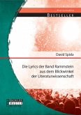 Die Lyrics der Band Rammstein aus dem Blickwinkel der Literaturwissenschaft (eBook, PDF)