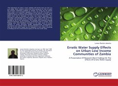 Erratic Water Supply Effects on Urban Low Income Communities of Zambia
