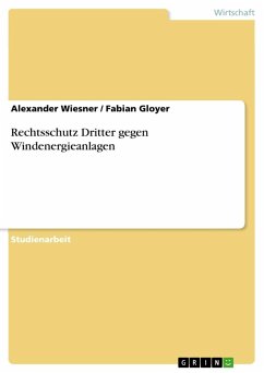 Rechtsschutz Dritter gegen Windenergieanlagen - Gloyer, Fabian;Wiesner, Alexander
